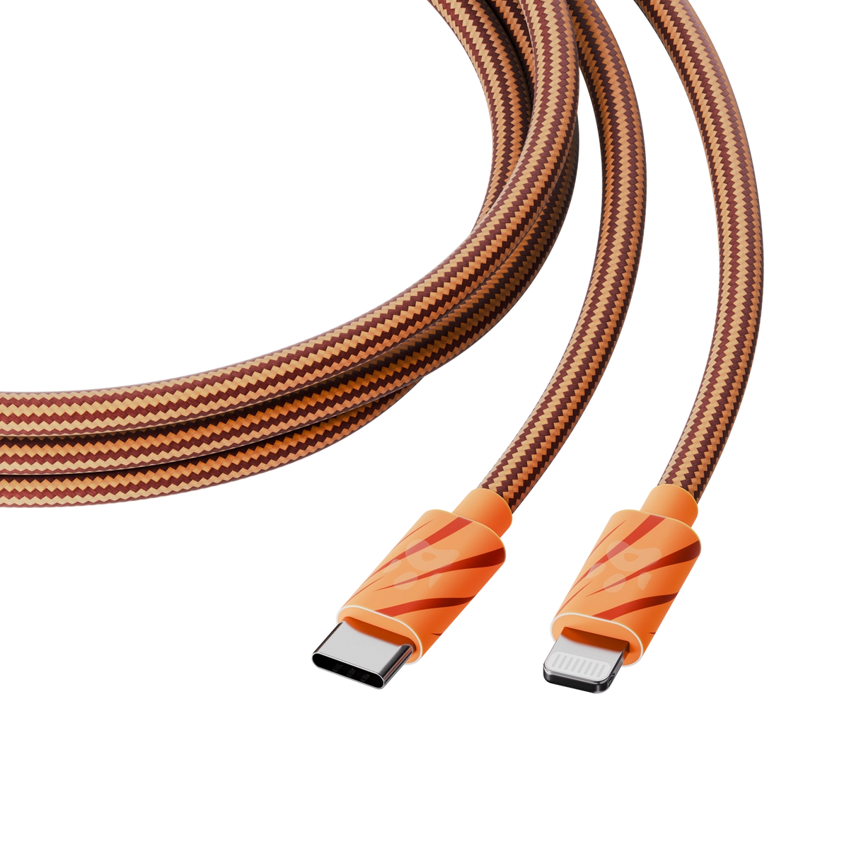 Juice Animals Lightning To Type C Braided 2m Charging Cable
