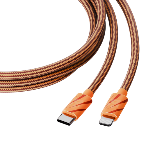 Juice Animals Lightning To Type C Braided 2m Charging Cable
