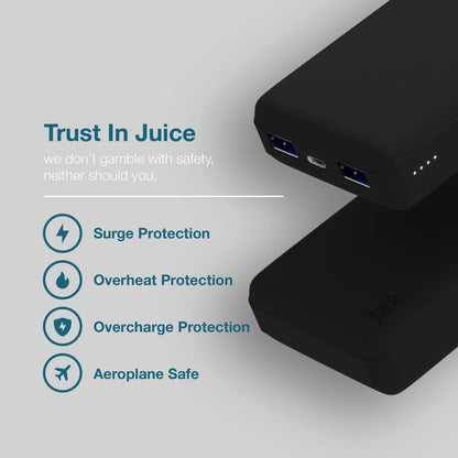 Juice Eco 3 Charge Power Bank – 10,000mAh (Black)