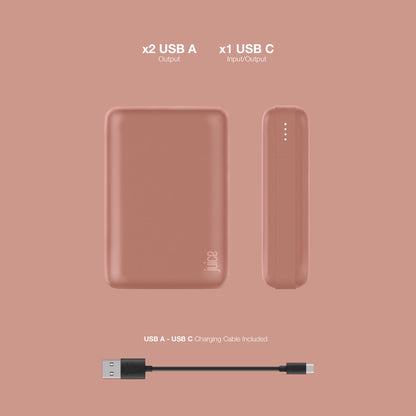Juice Eco 3 Charge Power Bank – 10,000mAh (Rose Gold)