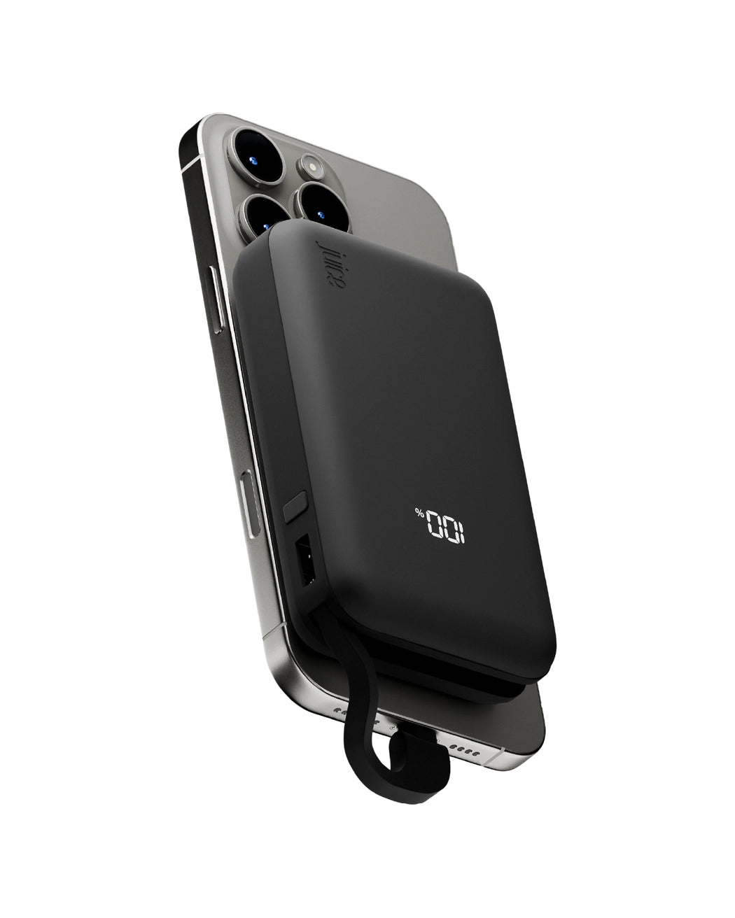 Juice Integrated 2 Charge Power Bank – 10,000mAh (Black)