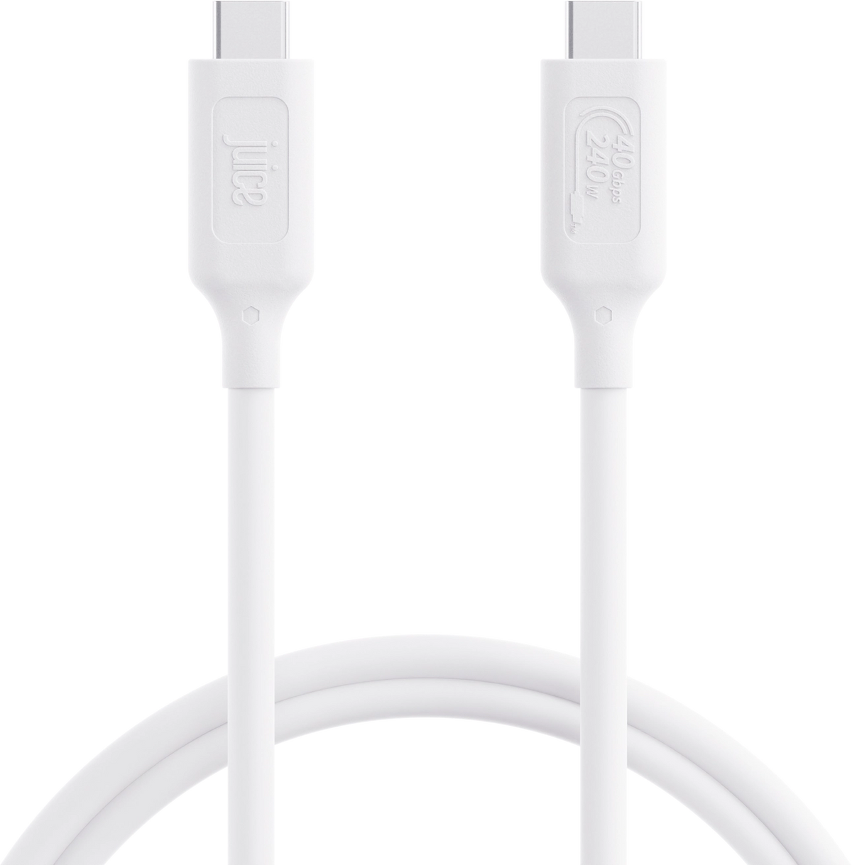 Juice USB4 Type-C To Type-C Charging and Display Cable 1m (White)
