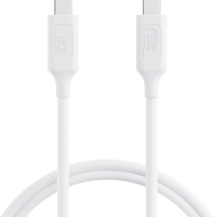 Juice USB4 Type-C To Type-C Charging and Display Cable 1m (White)