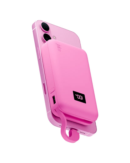 Juice Integrated 2 Charge Power Bank – 10,000mAh (Pink)