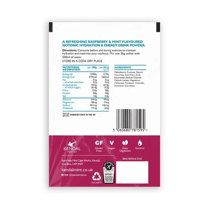 KMC ISO MIX +Electrolytes +DualCharge Carbs - Raspberry Mint [NEW 100% Recyclable]