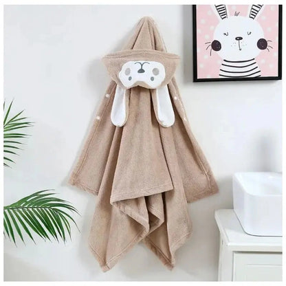 Serviette polaire corail pour enfant | Poncho polaire pour bébé