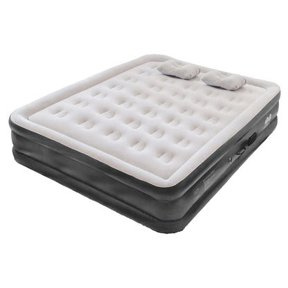 King Airbed with Removable Electric Pump - Black Grey