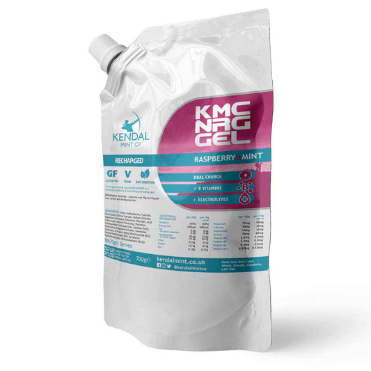 Kmc Energy Gel - Reusable Energy Gel Refill Bulk Pouch Vegan (Raspberry & Mint)