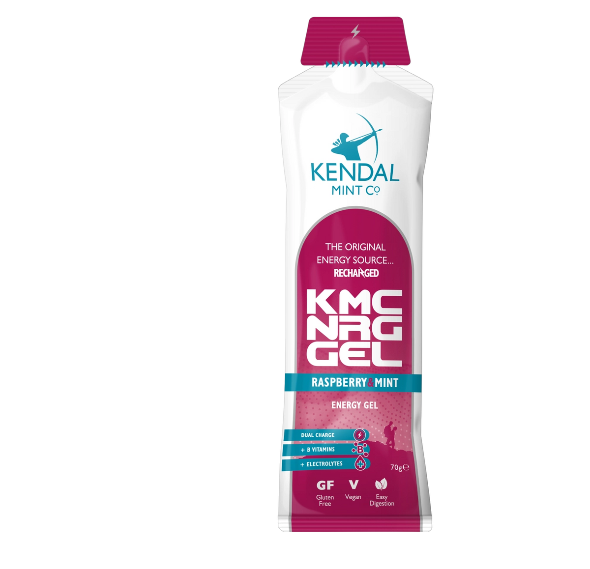 Kmc Energy Gel (Vegan): Raspberry & Mint Flavoured (70g)