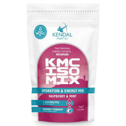 KMC ISO MIX Isotonic Hydration (Raspberry & Mint) Recyclable Pouch 1kg - 27 Serves