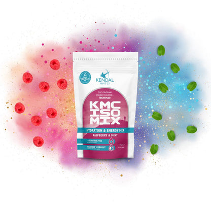 KMC ISO MIX Isotonic Hydration (Raspberry & Mint) Recyclable Pouch 1kg - 27 Serves