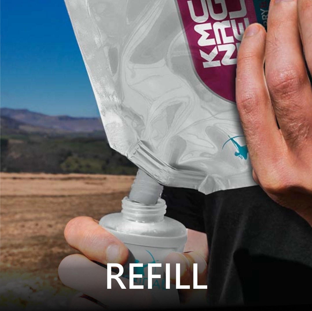 Kmc Energy Gel - Reusable Energy Gel Refill Bulk Pouch Vegan (Raspberry & Mint)