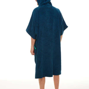 Luxury Towelling Change Robe Navy - Mens