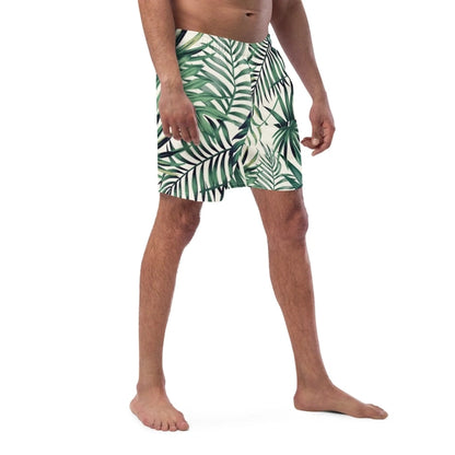 Men Swimming Shorts Design | Leaf Prints Swimsuit