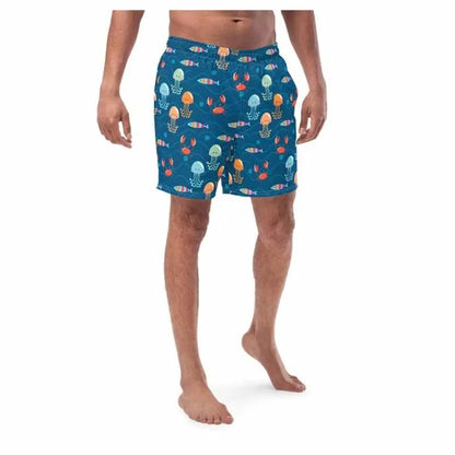 Men Swimming Shorts Design | Marine Fisher's Paradise