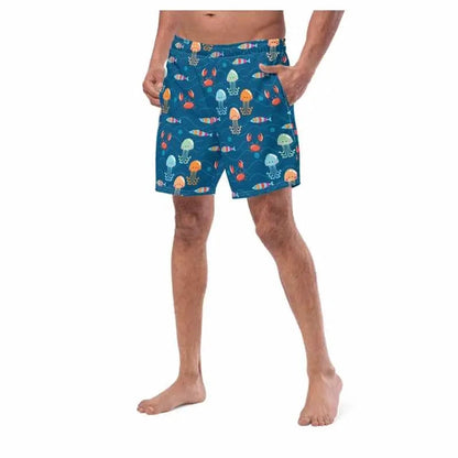 Men Swimming Shorts Design | Marine Fisher's Paradise