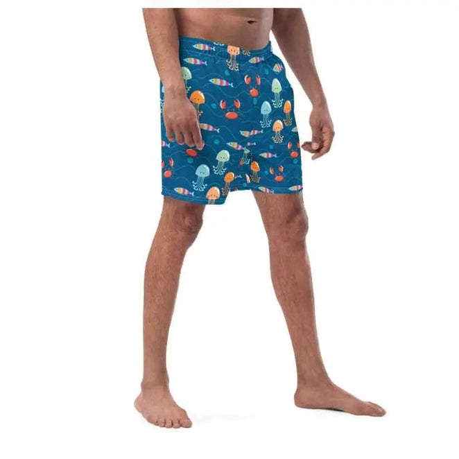 Men Swimming Shorts Design | Marine Fisher's Paradise