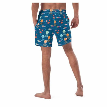 Men Swimming Shorts Design | Marine Fisher's Paradise