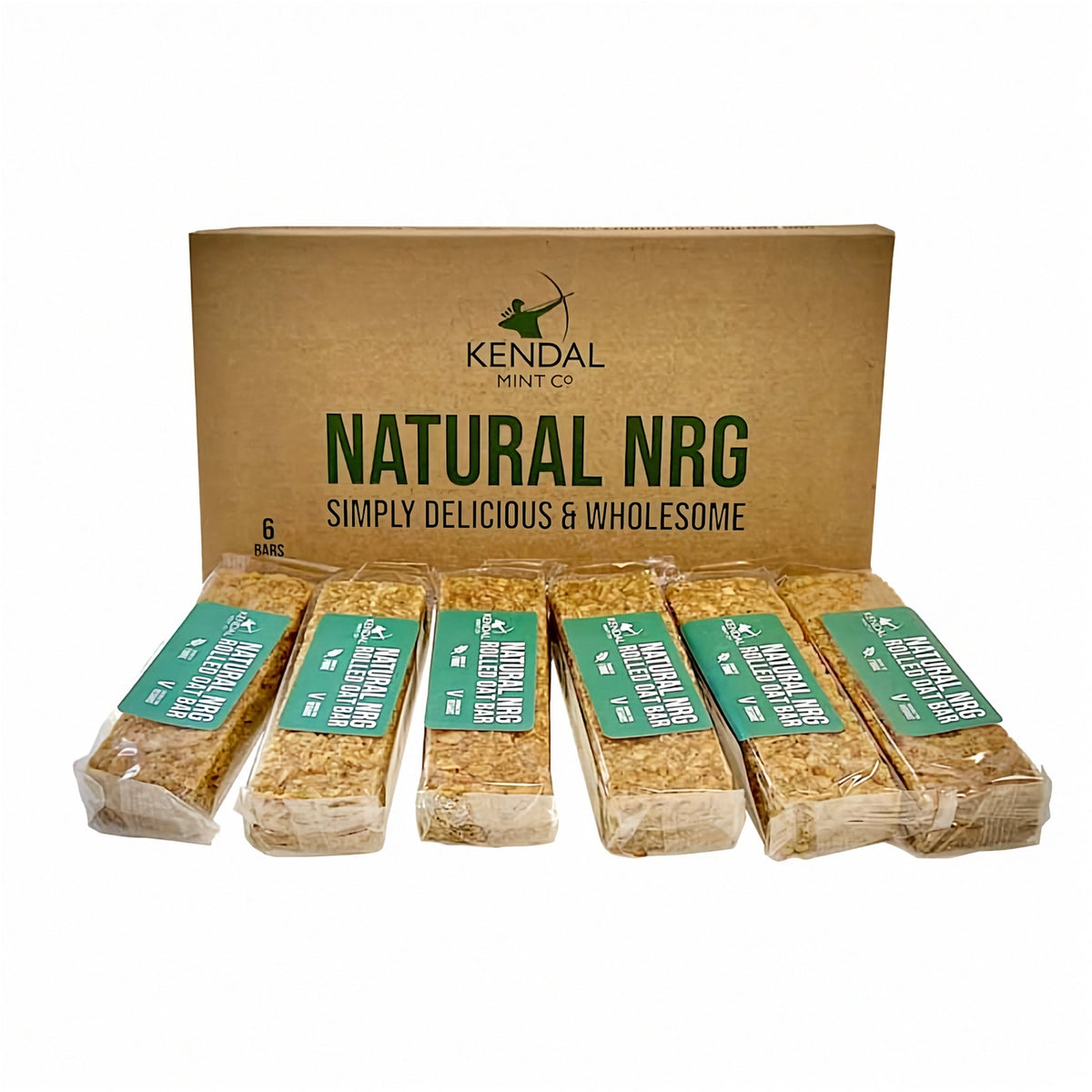 Natural Nrg: Rolled Oat Flapjack Energy Bar (Vegan)