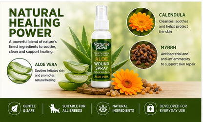 Nature Paws Aloe Wound Spray in Keyring