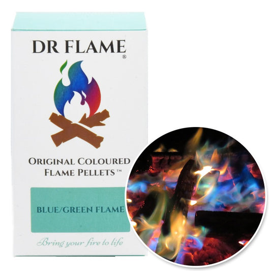 Original Colour Flame Pellets - Blue/Green
