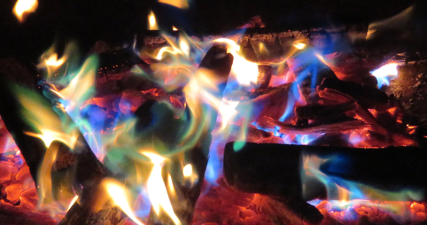 Original Colour Flame Pellets - Blue/Green