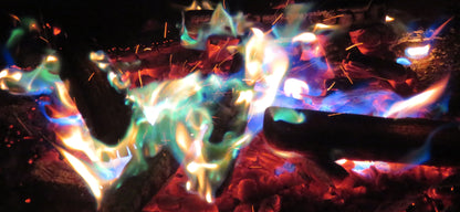 Original Colour Flame Pucks - Blue Green
