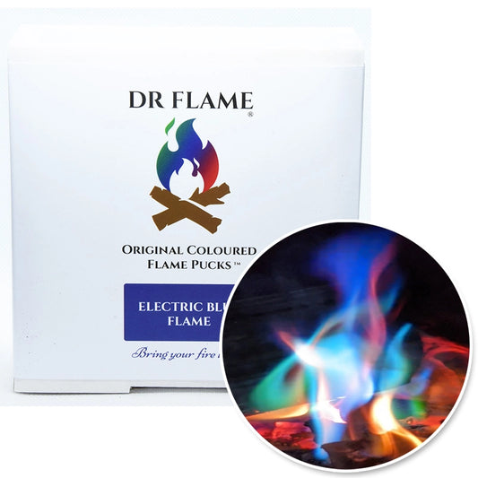 Original Colour Flame Pucks - Electric Blue