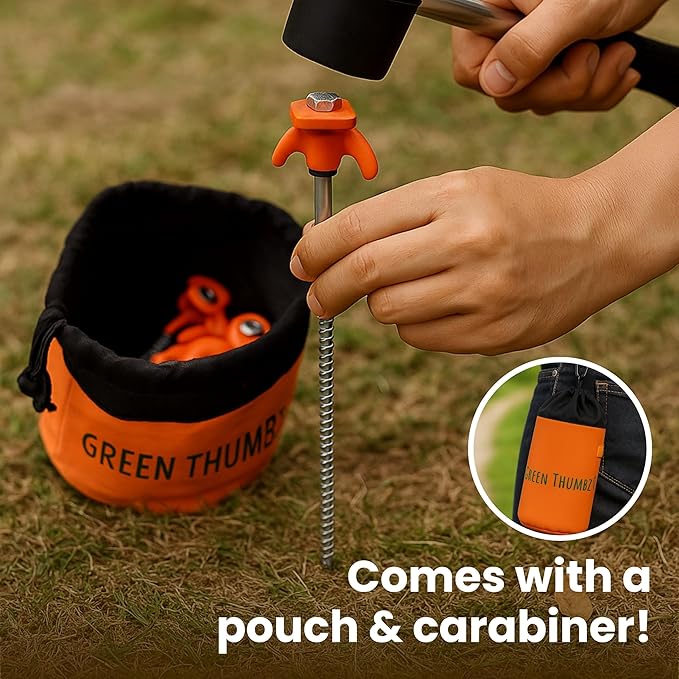 Pack of 20 Heavy Duty Tent Pegs - Hard Ground Camping Pegs