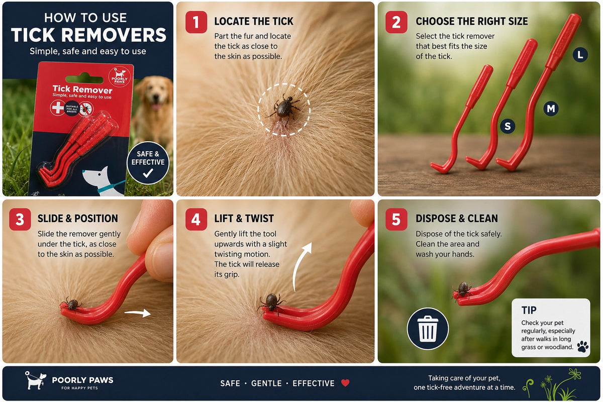 Poorly Paws Tick Removers