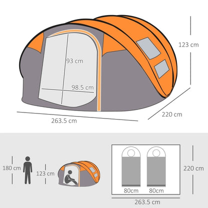Pop-Up Camping Tent For 2–3 Person
