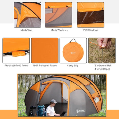 Pop-Up Camping Tent For 2–3 Person