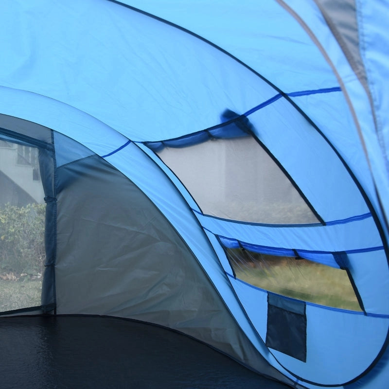 Pop-Up Camping Tent For 3 Person, (Sky Blue)