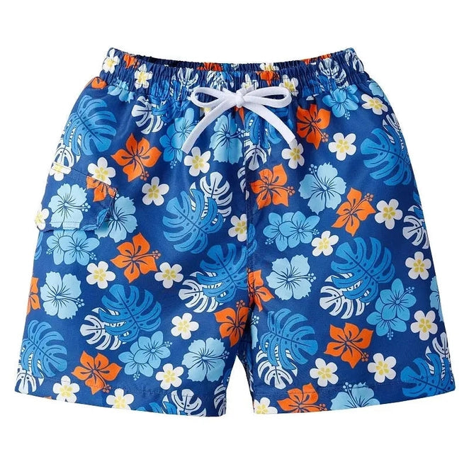 Quick Dry Swim Shorts | 5-14 Yo Kids Swim Trunks