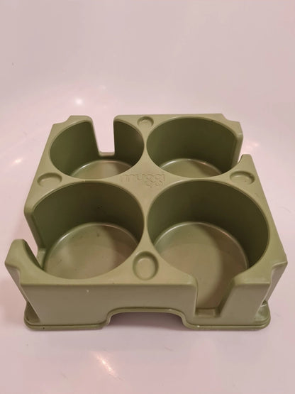 Sage Green Tray For Carrying Mugs, Cups and Bottles