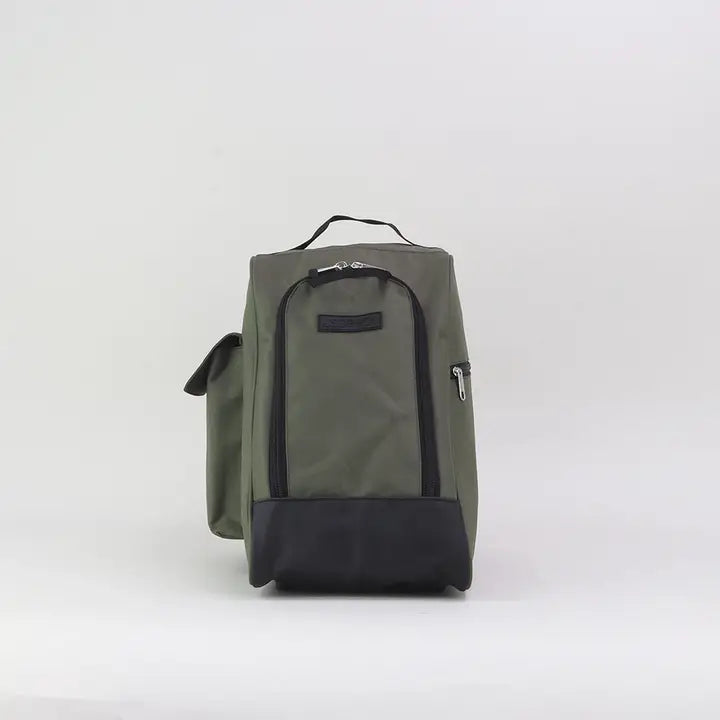 Petit sac à chaussures de marche vert