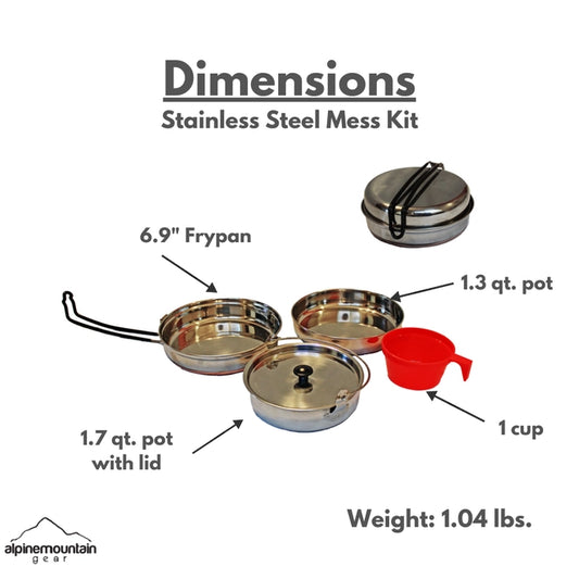 Stainless Steel Mess Kit