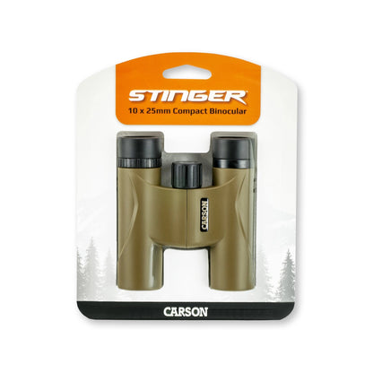 Stinger™ 10x25mm Compact & Lightweight Binoculars, Olive Grn