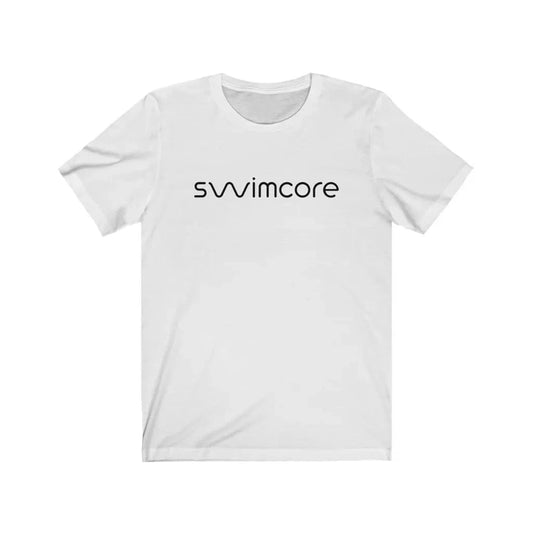 Swimcore White T-Shirt | Unisex Jersey Short Sleeve Tee