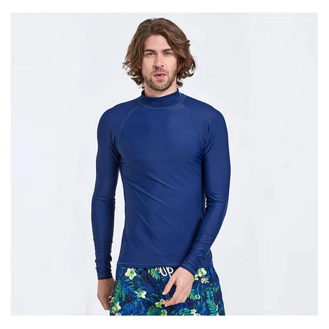 Swimming Mens Rash Guard | Long Sleeves Men Swim Shirt