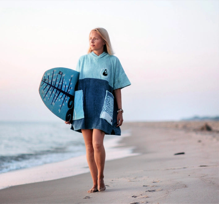 The Beautiful Wave-Hawaii Maxi Beach Poncho & Changing Robe