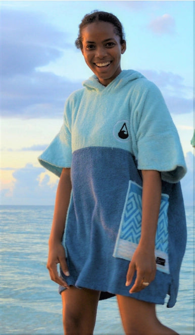 The Beautiful Wave-Hawaii Maxi Beach Poncho & Changing Robe