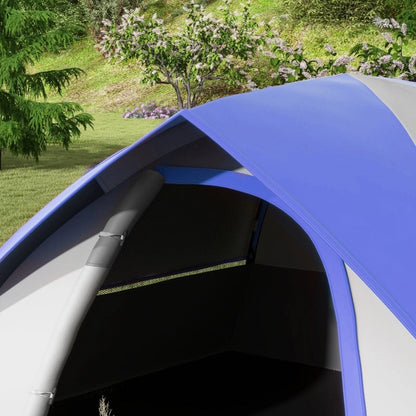 Two-Man Dome Tent Waterproof (Grey/Blue)