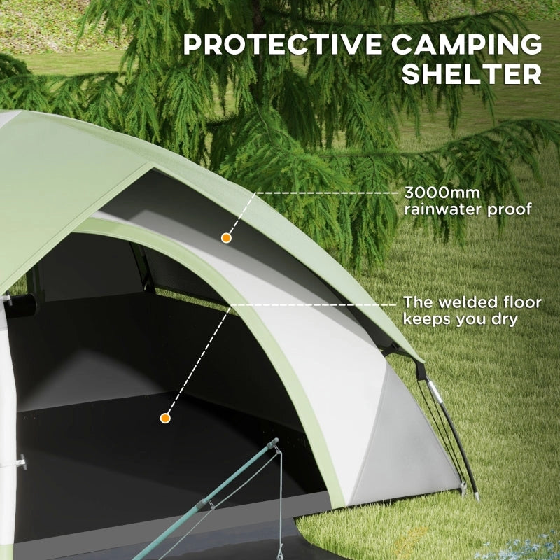 Two-Man Dome Tent (Green/Grey)