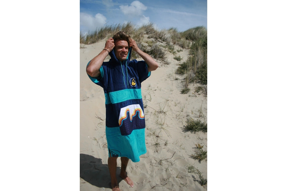 Wave-Hawaii Bluebow Beach Poncho and Changing Robe