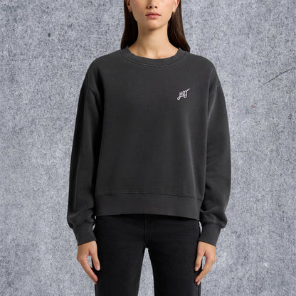 Pull Hoy Explore pour femme - Noir délavé