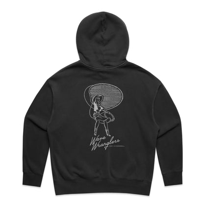 Sweat à capuche Hoy Wave Wranglers pour femme – Noir poudré