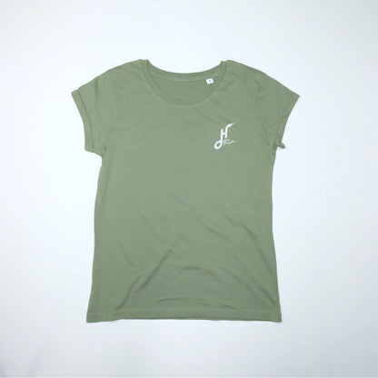 T-shirt bio Wave Wranglers pour femme - Vert doux