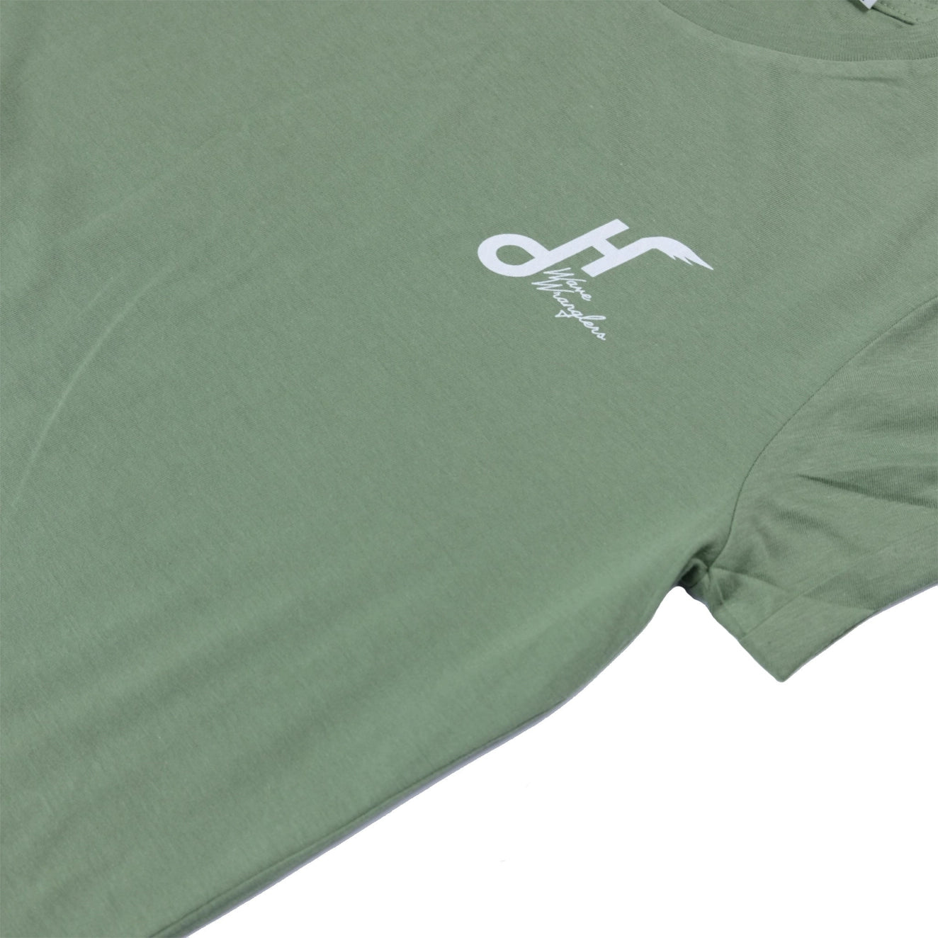 T-shirt bio Wave Wranglers pour femme - Vert doux