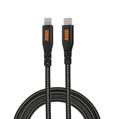 Rhino Power Lightning Mfi To Usb-C Charging Cable - 3A, 60W